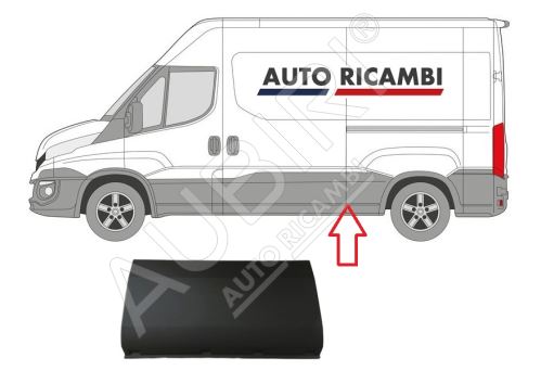 Ochranná lišta Iveco Daily od 2014 levá, před zadním kolem