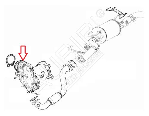 Filtr pevných částic DPF Fiat Ducato od 2021 2,2D s katalyzátorem