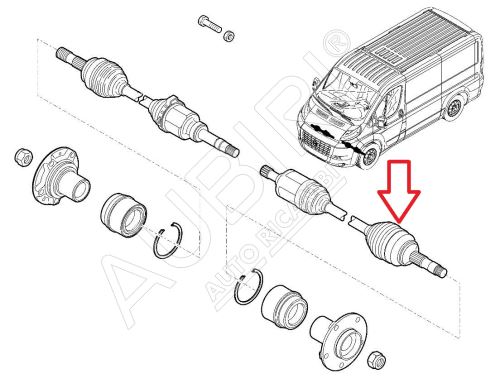 Poloos Fiat Ducato 2018-2021 2,3D levá, automatická převodovka